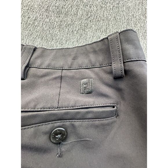 Foot Joy Pants Mens 34x30 Black Khaki Flat Front FJ‎ Pockets Straight Leg Golf - Picture 12 of 12